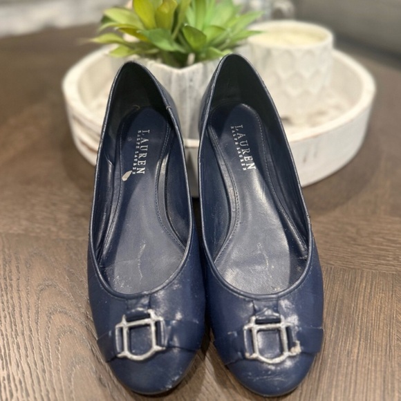 Ralph Lauren Shoes - Ralph Lauren Navy Blue Flats 8